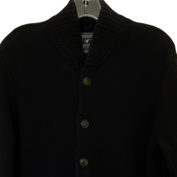 American Eagle Outfitters Mens Dk.Blue Cotton Knit Casual Office Cardigan- Sz- L - Picture 2 of 16